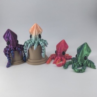 Moderne 3D-Gedruckte Bunte Kleine Tintenfische - Geburtstagsdekoration & Spielzeug für Zuhause und Schreibtisch