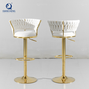 QIANCHENG 201 304 316 muebles <span class=keywords><strong>de</strong></span> acero inoxidable metal hogar restaurante Hotel giratorio Barra <span class=keywords><strong>de</strong></span> lujo silla alta <span class=keywords><strong>taburetes</strong></span> <span class=keywords><strong>y</strong></span> <span class=keywords><strong>mesas</strong></span> - Product Image 3