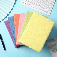 Vente en gros A6 Kawaii mignon doux couverture en peluche cahier écoliers enfants moelleux dessin animé Animal Mini journal carnet de notes