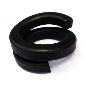 Üretici tarafından özelleştirilmiş çift bobin sarmal bahar kilit yıkayıcılar siyah sarmal bahar yıkayıcı