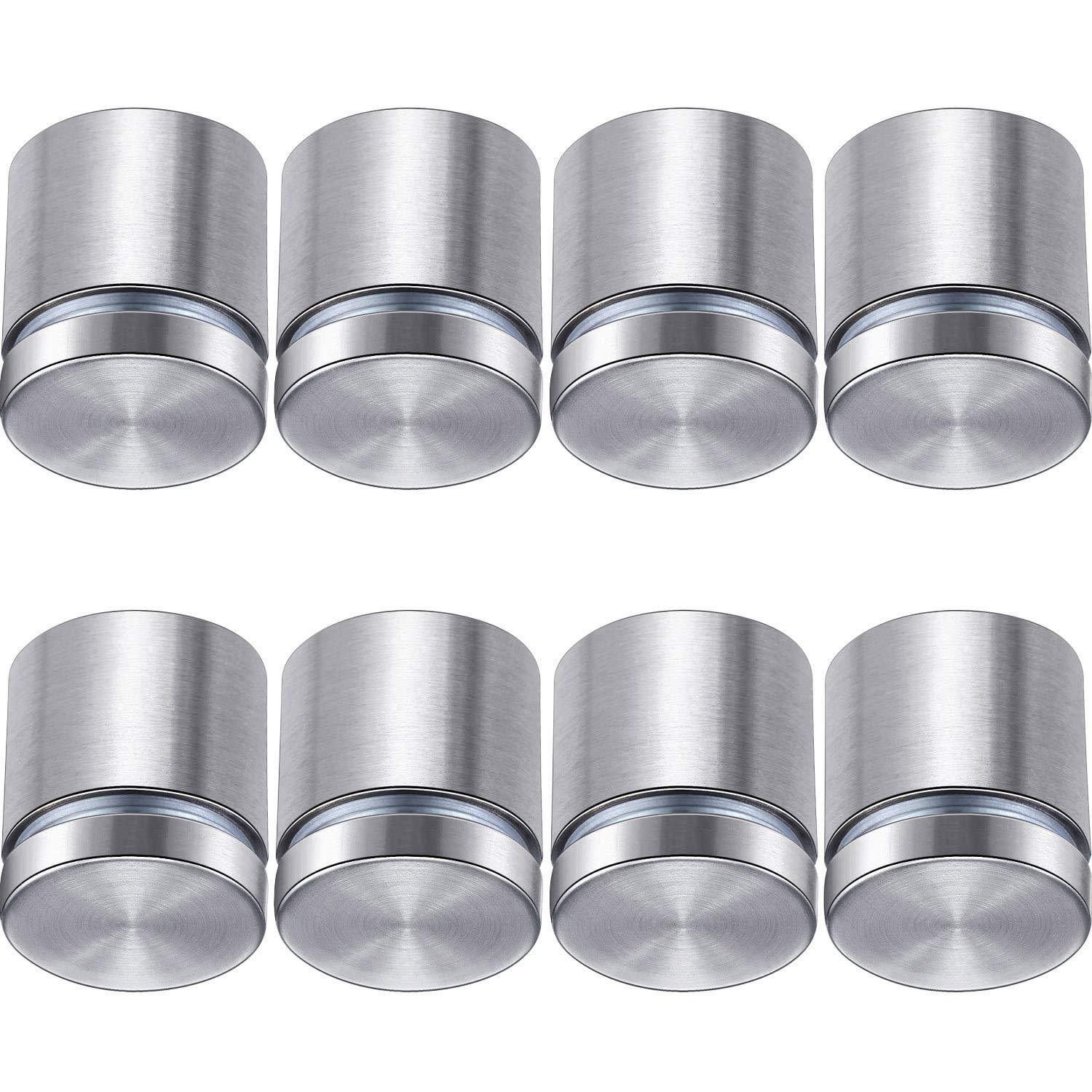 20 Pcs 16x25mm Wall Standoff Mounts – Stainless Steel Screws For Signs, Glass, Acrylic Panels