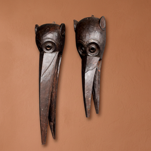 Décoration murale rustique en bois Hibou de l'Himalaya, 2 pièces, thème faune, décoration intérieure, forme irrégulière, anniversaire et anniversaire de mariage - Product Image 6