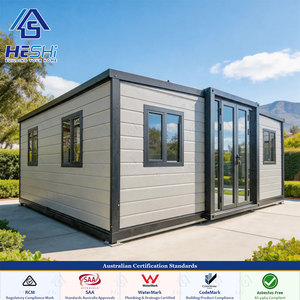 Casa Contenedor Prefabricada Expandible de 40 Pies/20 Pies, 2 Dormitorios, 1 Baño, Aislada, con Densidad de 1000 kg/m³, Estándares Australianos - Product Image 1