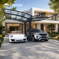 Lvboshi A5 - Carpa para Auto Moderna, Impermeable, de Aleación de Aluminio, para las Cuatro Estaciones - Tamaños Personalizables, Garaje/Cochereta Resistente, Protección Solar