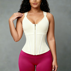 LANGQIN Ceinture de maintien de la taille pour femmes, double compression, corset respirant, sangle amincissante pour le <span class=keywords><strong>ventre</strong></span> <span class=keywords><strong>plat</strong></span>, gaine sculptante - Product Image 6