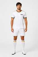 Ensemble de maillots de football personnalisés par sublimation, maillot de football en mesh respirant de qualité supérieure, short, chaussettes, nom d'équipe, numéro, logo personnalisés, OEM