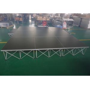 Escenario Móvil Telescópico Modular de Aluminio Ligero de 4x4 pies para Conciertos - RK-Portable Stage RAK-SQ4I con Fácil Montaje - Product Image 1