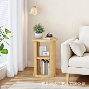 Cross-border rotating bookshelf floor shelf <b>storage</b> <b>unit</b> solid wood children's living room home <b>corner</b> narrow cabinet - Product Image 3