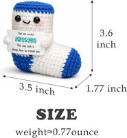 Viaosanza Chaussette en crochet faite à la main, cadeau décoratif en provenance de Chine
