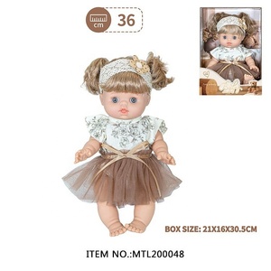 Nuevo lindo 14 pulgadas 35cm vinilo completo bebé <span class=keywords><strong>Reborn</strong></span> muñeca realista recién nacido bebé muñeca para niñas <span class=keywords><strong>Reborn</strong></span> cumpleaños Regalos Juguetes - Product Image 4