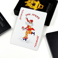 Jeu de cartes personnalisé avec logo d'entreprise, cadeau promotionnel, jeu de poker avec dorure à chaud, emballage personnalisé, fabricant OEM, vente en gros