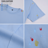 T-shirt Homme Oversize en Coton 230 GSM avec Imprimé Éclaboussures de Peinture de Haute Qualité, Personnalisable par Sérigraphie, Idéal pour le Dropshipping