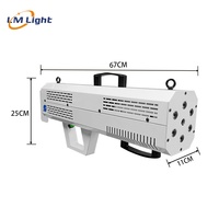 LM Factory Vente en gros 1500W Rbg Led Light Handheld Fog Mitrailleuse à fumée pour Party DJ Stage Smoke Gun