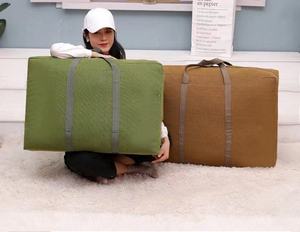 Large Capacity Storage Bag Heavery Duty Canvas Bag Waterproof Bedding Clothes Moving Storage Bags With Reinforced Zipper - Product Image 4