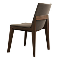 Chaise de salle à manger en bois de frêne et cuir, design nordique de luxe, simple et robuste, pour restaurant