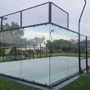 Terrain <span class=keywords><strong>de</strong></span> padel panoramique 10x20m en verre trempé, fournisseur direct d'usine - Product Image 5