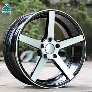 16 Inch Aangepaste Grootte Volledige Schilderen 5 Gaten Velg, zwart 16 Inch Lichtmetalen Wielen Velgen 7j 4 Gaten 4X100