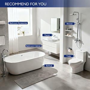 Baignoire à remous moderne autoportante en acrylique avec 22 jets, forme ronde, écologique, pour usage intérieur - Product Image 2