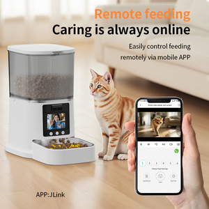 Smart Automatic Pet Feeder With <b>Camera</b> LCD Display Timed Feeding Stainless Steel Bowl Indoor <b>Cat</b> and Dog Food Dispenser - Product Image 4