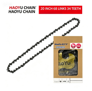 Chaîne de tronçonneuse Haoyu de 16 pouces, <span class=keywords><strong>64</strong></span> <span class=keywords><strong>maillons</strong></span> de transmission, 32 dents de coupe avec boîte de vente au détail, pas de <span class=keywords><strong>3</strong></span>/<span class=keywords><strong>8</strong></span> po / .325 pour tronçonneuse à essence/électrique - Product Image 2