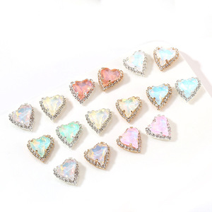 Nantong Rhinestones <b>Heart</b> Shape Flatback Rhinestone Crystal DIY Jewelry Accessories for Clothing Wedding Dress - Product Image 5