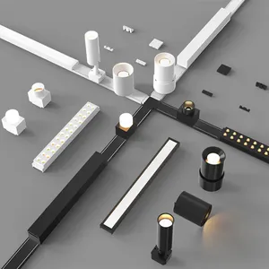 Dglux Siêu Mỏng Theo Dõi Từ Đèn 48V 35Mm Trần Theo Dõi Đèn Đường Sắt Hệ Thống Chiếu Sáng 7W 12W 18W LED Từ Theo Dõi Ánh Sáng - Product Image 1