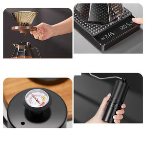 Draagbare Luxe Koffiegereedschap Set Espresso Giet Over Koffiezetmachine Kit Hand Dripper Glazen Server Koffiekit Tools - Product Image 5