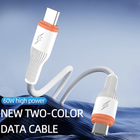 Câble de charge rapide USB-C vers USB-C 1M PD 60W 100W pour téléphones HUAWEI XIAOMI, compatible OEM/ODM, pour transfert de données et charge rapide