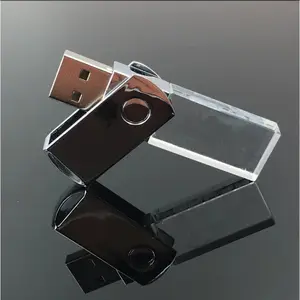 شخصية مخصصة شعار كريستال دوار محرك أقراص usb 2 جيجابايت 4 جيجابايت 8 جيجابايت 16 جيجابايت قطب مذكرات قرص فلاش