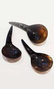 Cuillère en corne de buffle et cuillère en bois ensemble de couverts couverts ustensiles de cuisine cuillère à couverts et vente personnalisée - Product Image 6