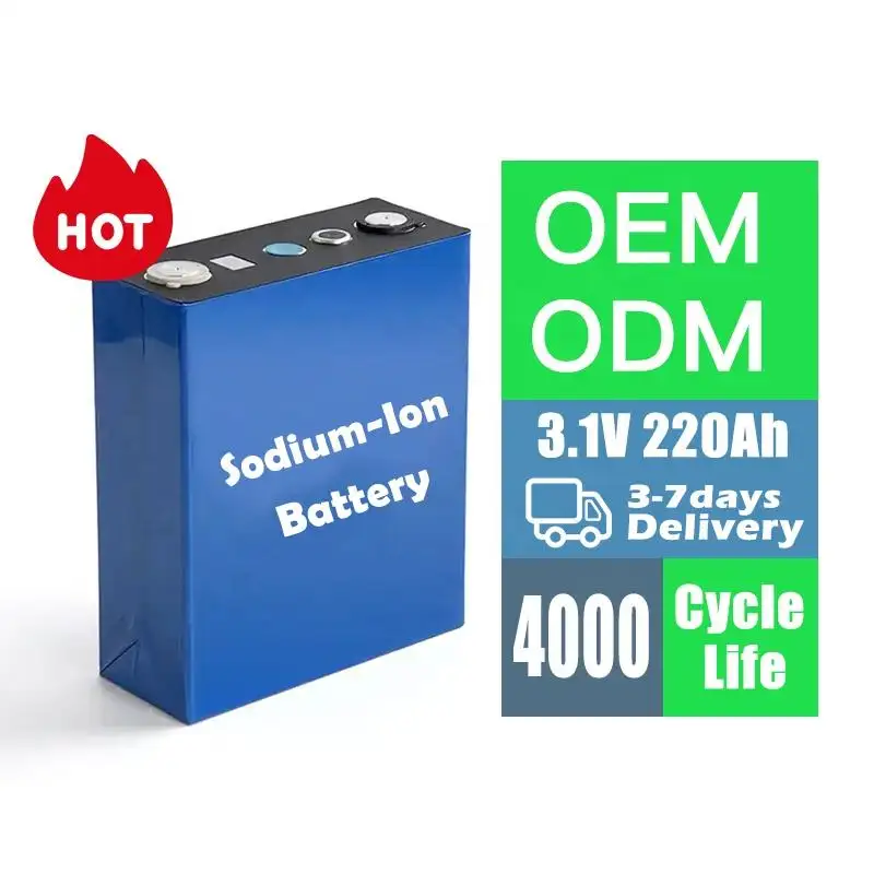BasenGreen Bateria de íon de sódio para veículos elétricos, bateria prismática 3.2V 280Ah, nova chegada, 3.1V 220Ah, célula prismática, 3.2V 280Ah