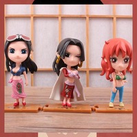 Figuras Coleccionables de PVC de One Piece, Monkey D. Luffy, Roronoa Zoro, Boa Hancock, Set de 10, Nuevas, de Alta Calidad, Versión Q, Figuras de Acción, Regalo, Adorno, Juguete