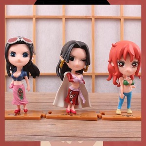 Figurines de collection <span class=keywords><strong>One</strong></span> <span class=keywords><strong>Piece</strong></span> Monkey D. <span class=keywords><strong>Luffy</strong></span>, Roronoa Zoro, <span class=keywords><strong>Boa</strong></span> <span class=keywords><strong>Hancock</strong></span>, lot de 10, nouvelles, en PVC, haute qualité, version Q, jouets décoratifs, cadeau. - Product Image 3