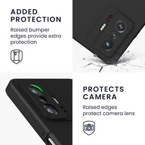 Funda para Xiaomi 11T 11T Pro, funda protectora trasera delgada de silicona TPU para teléfono, color negro - Product Image 4
