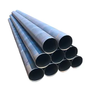 High Quality ERW Black Carbon Welded Steel Pipe Stm A179C A192 St35.8 Din17175 Erw Sch40 Saw Spiral Welded Carbon Steel Pipe