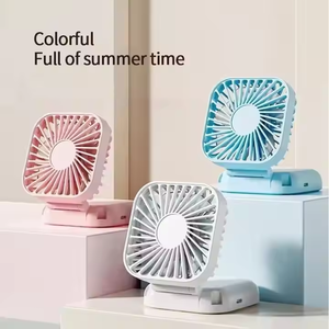 <b>Foldable</b> Mini Fan with Lanyard USB Rechargeable Portable Handheld Fan Personal Cooling Fan Small Desk Fan Travel Outdoor Summer - Product Image 3