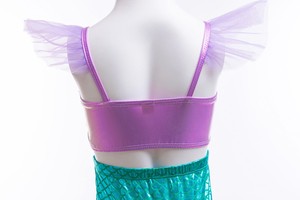Verano niñas sirenita <span class=keywords><strong>Ariel</strong></span> Cosplay vestido niños Halloween fiesta disfraces princesa niña vestido TV y película Cosplay disfraces - Product Image 5