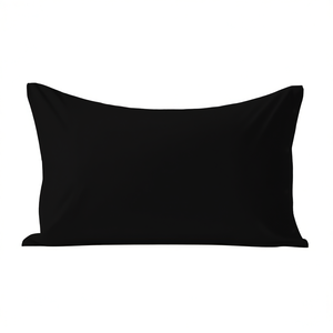 ปลอกหมอนผ้าฝ้าย 100% สีดำ ขนาดฝรั่งเศส 65x65 ซม. - Product Image 3