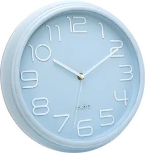 3d Number Logo Printed Dial Face Customize Fancy Design Wall Clock