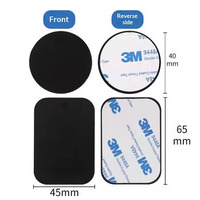 Nouveau support magnétique pour téléphone de lit, accessoire rond noir électroplaqué, patch magnétique, capteur de lumière, modèle DY001, vente en gros transfrontalière