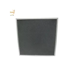 Filtro de aire de panel plisado eficiente primario de carbón activado para personalización industrial para sala de limpieza