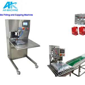 Milk Pouch Filling Machine / Plastic Bag Liquid Filling Sealing Machinery / Bag In Box filling Equipment