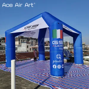 5X5 Reclame Vierkante Opblaasbare Spider Tent Met Custom Logo Opblaasbare Luifel Voor Tentoonstelling Beurs Of Ander Evenement