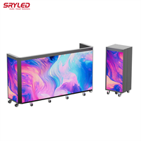 Écran LED extérieur P3.91 4K 2m pour boîte de nuit et bar, pliable, sur mesure, synchronisation musicale, présentoir DJ, affichage LED, directement de l'usine