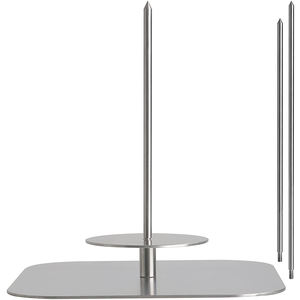 Nouveau support vertical à 3 tiges pour barbecue 3 pointes et plaque amovible en acier inoxydable pour barbecue, accessoires <span class=keywords><strong>de</strong></span> grillade <span class=keywords><strong>de</strong></span> broche <span class=keywords><strong>de</strong></span> barbecue en acier inoxydable - Product Image 1