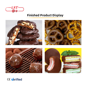Lst tự động sô cô la enrobing máy tùy chỉnh sô cô la làm cho máy lớn sô cô la dây chuyền sản xuất để bán - Product Image 2
