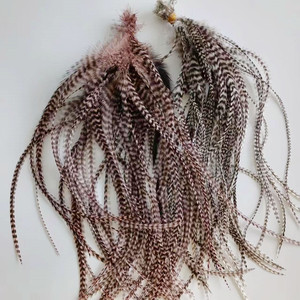 4-16 ''10-40Cm Chất Lượng Cao Tự Nhiên <span class=keywords><strong>Grizzly</strong></span> Dậu Đuôi Lông Cho Phần Mở Rộng Tóc Fly Buộc Fly Câu Cá Trang Trí - Product Image 1