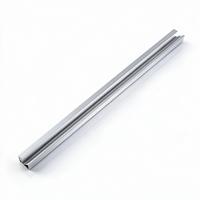 Profilé en U sur mesure en tôle pour barre lumineuse LED, boîtier à rainure longue en alliage, fabrication par pliage, fente rectangulaire pour bande LED métallique