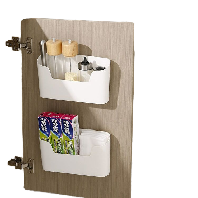 Wall Mounted Punch Free Plastic Storage