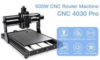 Mini Router CNC de 3 Ejes y 500W, Modelo 4030 Pro, para Trabajar Madera, Máquina de Grabado de Escritorio para Cortar Acrílico y Fabricación de Letreros